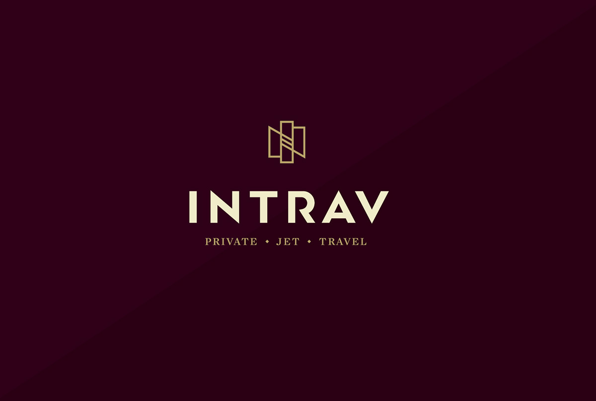 美國Intrav私人飛機旅行公司視覺形象設(shè)計