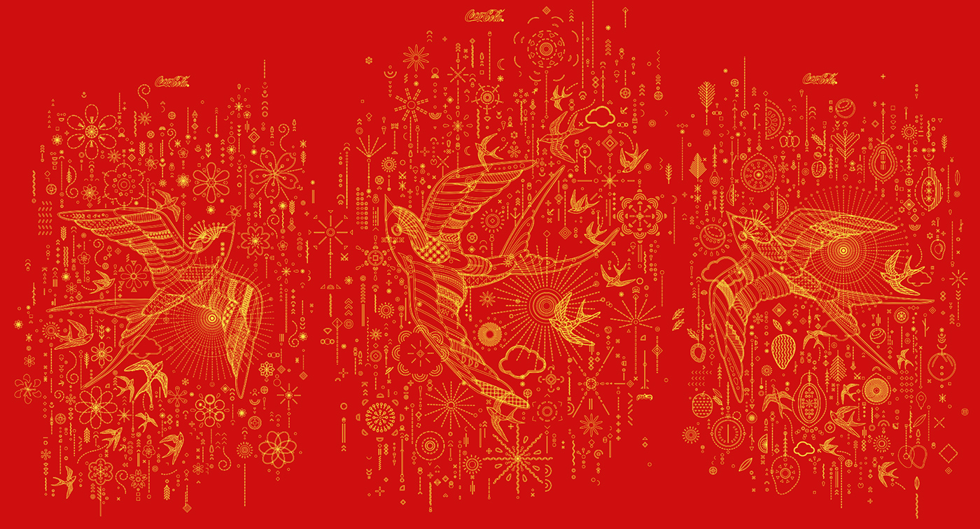 可口可樂越南版包裝插畫