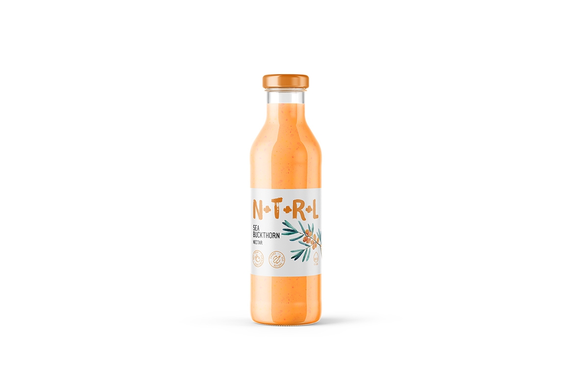天然飲料，果汁的 品牌的包裝設計