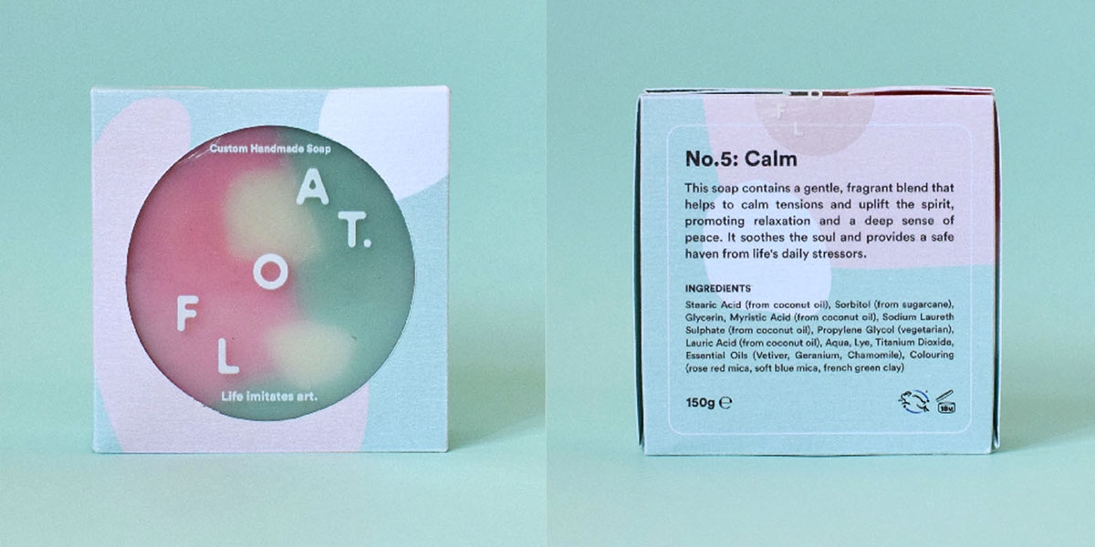 沐浴時間，全新的沐浴用品香皂產品包裝設計，盡情的放松休息吧！